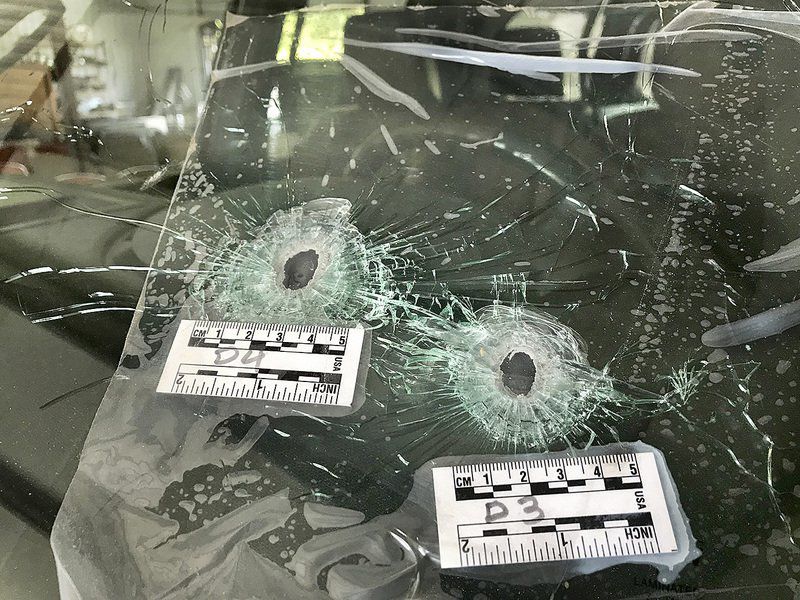 bullet holes